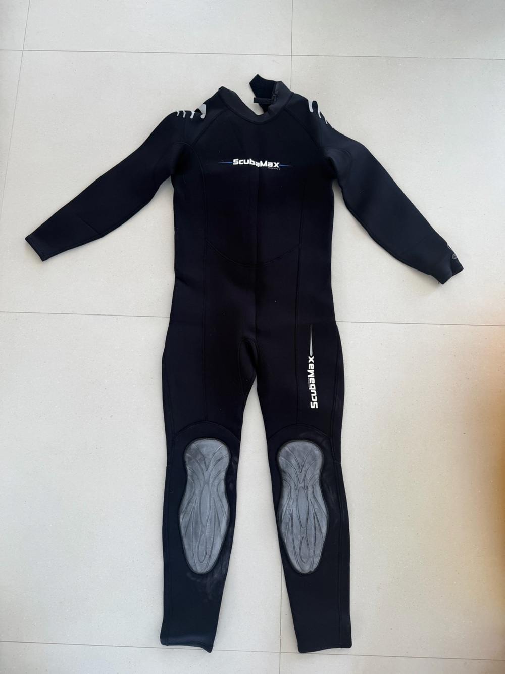 Men's Black Full-Body Swim Rash Guard Wetsuit